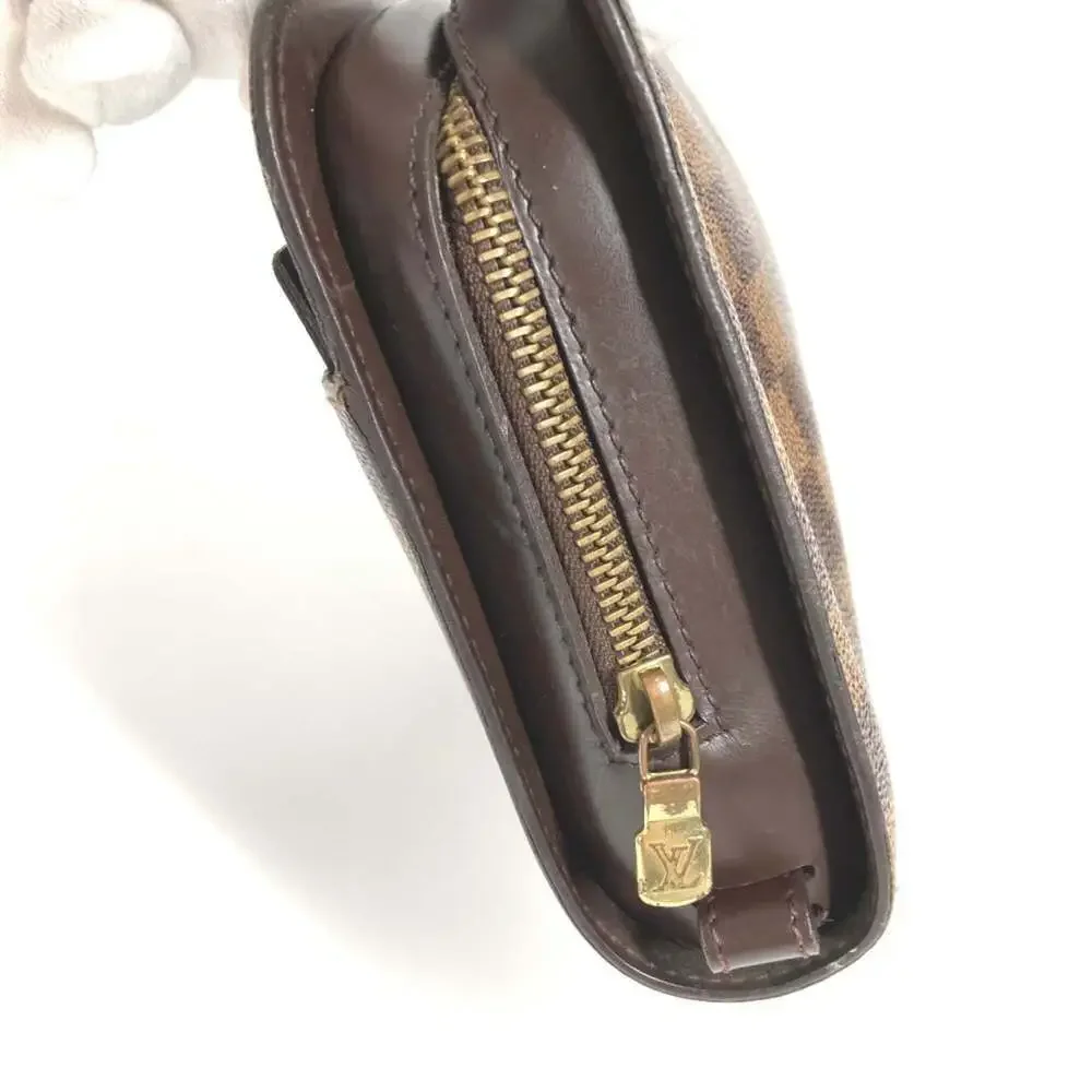 LOUIS VUITTON Brown Damier Canvas Pouch